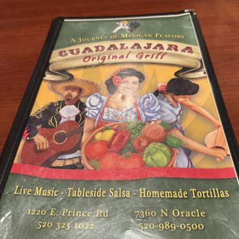 Guadalajara Original Grill - Menu - Mexican Near Me - Tucson, Arizona Guadalajara Original Grill - Menu - Mexican Near Me - Tucson, Arizona