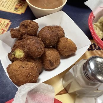 Jan's River Restaurant - Hushpuppies have good flavor - Seafood Near Me - Shreveport, Louisiana Jan's River Restaurant - Hushpuppies have good flavor - Seafood Near Me - Shreveport, Louisiana