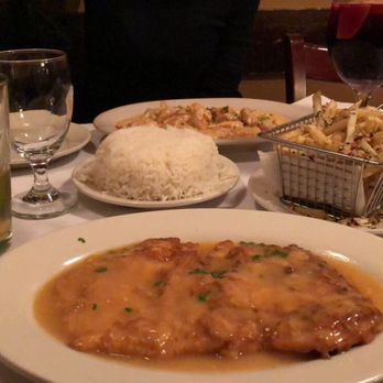 La Fusta Restaurant - Chicken Francese and Provozal Fries - Argentine Near Me - Elmhurst, New York