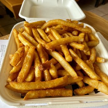 Philly Steak Subs - Order of fries (small) - asked for them cooked extra crispy and they did not disappoint! Piping hot out of the fryer! - Sandwiches Near Me - Corolla, North Carolina