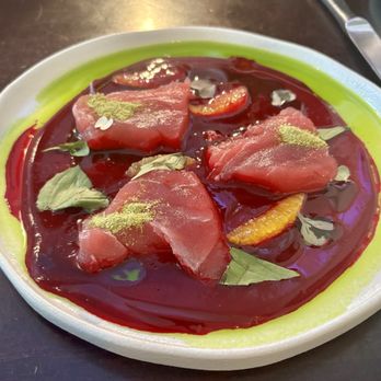 The Shack - Tuna beet crudo - New American Near Me - Staunton, Virginia