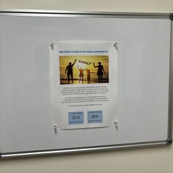Health by Hands Chiropractic - Waiting room info.