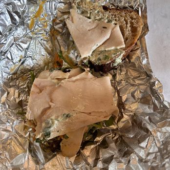 Belle - Turkey sandwich. Way too much sauce! Soggy bread and it drips everywhere. - Breakfast & Brunch Near Me - Charlottesville, Virginia