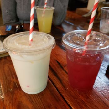 Antique Taco - Horchata and agua jamaica (left to right) - Bars Near Me - Chicago, Illinois