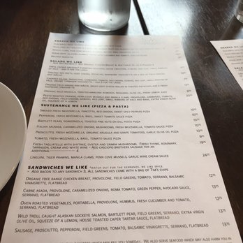 SWeL Restaurant - Gotta read the bottom of the menu - New American Near Me - Seattle, Washington