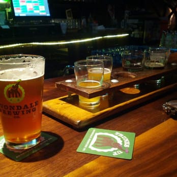 Avondale Brewing - Pint of Red Mountain IPA and a flight - Breweries Near Me - Birmingham, Alabama