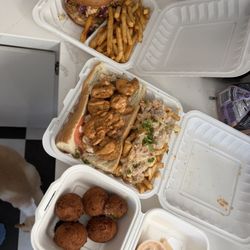Southern Comfort Kitchen - Who Dat Chicken Sandwich  Shrimp Po Boy  Cajun Fries  Hush Puppies   Remoulade