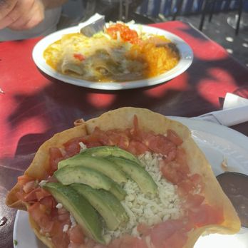 El Patio De Albuquerque - Taco salad, Enchiladas plate - New Mexican Cuisine Near Me - Albuquerque, New Mexico