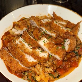 Carfagna's Ristorante - Fusilli Bolognese with a chicken cutlet - Italian Near Me - Columbus, Ohio Carfagna's Ristorante - Fusilli Bolognese with a chicken cutlet - Italian Near Me - Columbus, Ohio