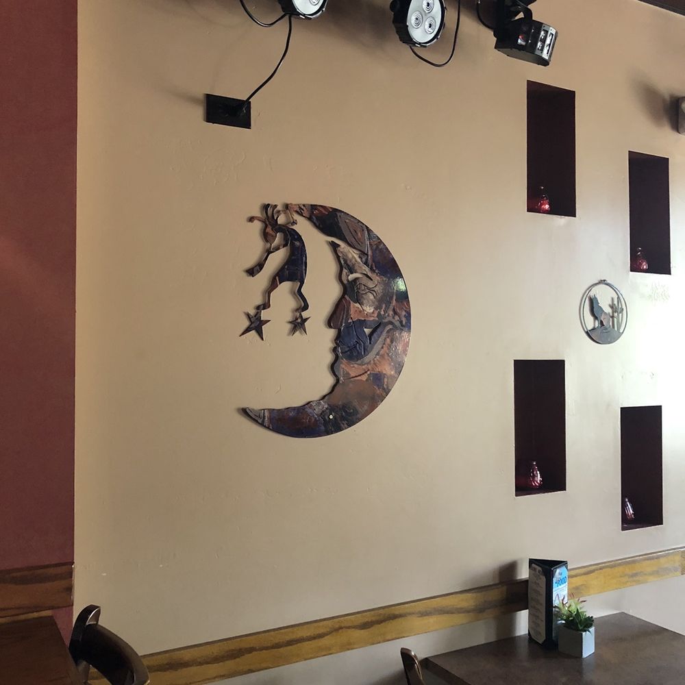 Full Moon Saloon - a full moon on the wall - Sports Bars Near Me - Sedona, Arizona