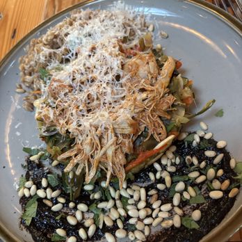 Tazza Kitchen Scott's Addition - Spaghetti squash with farro and pine nuts. - New American Near Me - Richmond, Virginia Tazza Kitchen Scott's Addition - Spaghetti squash with farro and pine nuts. - New American Near Me - Richmond, Virginia