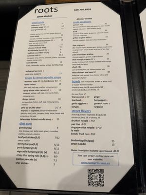 Menu photo 1 Roots Princeton, NJ