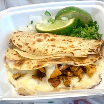 Chilangos Tacos - 6" Pollo Quesadilla full of cheese & chicken - Tacos Near Me - Dallas, Texas Chilangos Tacos - 6" Pollo Quesadilla full of cheese & chicken - Tacos Near Me - Dallas, Texas