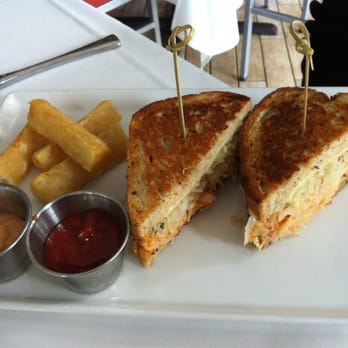 Sea Salt - Lobster Reuben Sandwich with yucca. - Seafood Near Me - Naples, Florida