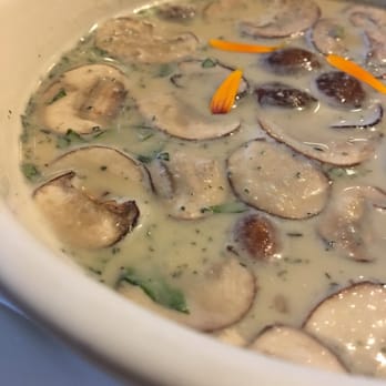 The Root Cafe - Raw cream of mushroom soup. - Coffee & Tea Near Me - Lakewood, Ohio