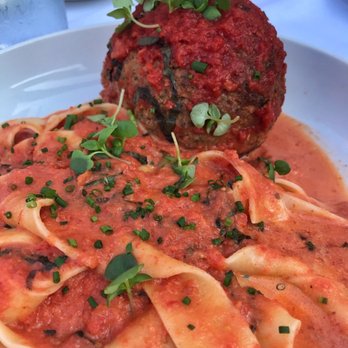 Laboratorio Kitchen - Giant meatball was amazing - New American Near Me - Montclair, New Jersey