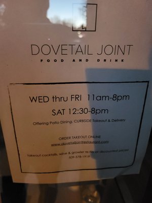 Menu photo 1 Dovetail Joint Restaurant Richland, WA Menu photo 1 Dovetail Joint Restaurant Richland, WA