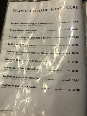Menu photo 1 L'Archetto di Cavour Rome, RM