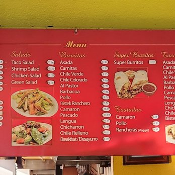 La Plaza Bakery - Food menu 4-9-25 - Mexican Near Me - Soledad, California
