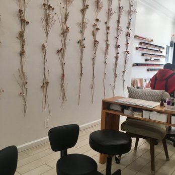 Nail Project - Flower wall and three tables for manicures. - Nail Salons Near Me - Brooklyn, New York
