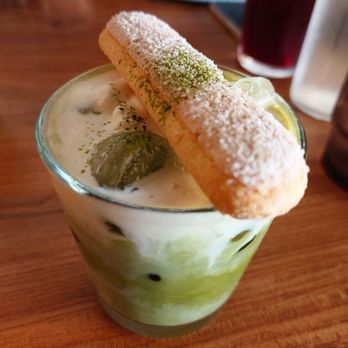 Between Us - Matcha latte tiramisu - yum - Breakfast & Brunch Near Me - San Diego, California Between Us - Matcha latte tiramisu - yum - Breakfast & Brunch Near Me - San Diego, California