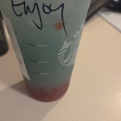 Starbucks - 10 bucks for a water and sweetener guys thanks summer refresher