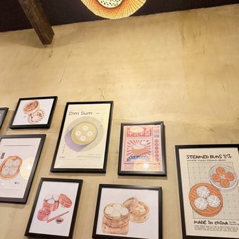 Petite Dumpling - Dumpling art on the wall. - Dim Sum Near Me - Brooklyn, New York