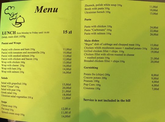 Menu photo 2 Kącik 6 Multikulti Cafe Kraków, DS