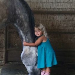Cave Creek Saddlery - Granddaughter and her young thoroughbred horse, Sky