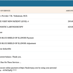 Head & Neck and Cosmetic Surgery Associates - Incredibly expensive for a five-minute office visit
