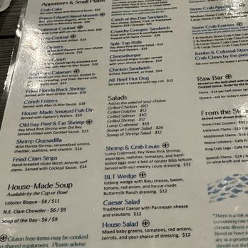 Cod & Capers Seafood - Menu - Seafood Near Me - North Palm Beach, Florida
