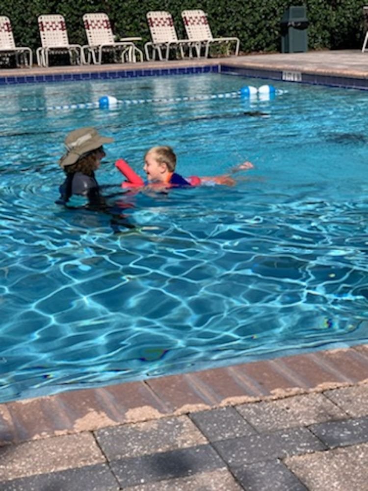 Aqua Chick Swimming Logo