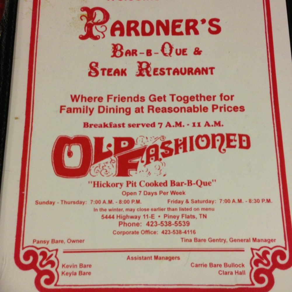 Pardner's Bar-B-Que - Tennessee BBQ... - Barbeque Near Me - Piney Flats, Tennessee Pardner's Bar-B-Que - Tennessee BBQ... - Barbeque Near Me - Piney Flats, Tennessee