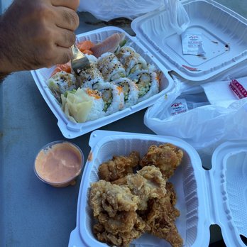 Koi Sushi - Eating with my coworker. Ordered from skip the dishes. Amazing food !! - Sushi Bars Near Me - Vancouver, British Columbia Koi Sushi - Eating with my coworker. Ordered from skip the dishes. Amazing food !! - Sushi Bars Near Me - Vancouver, British Columbia