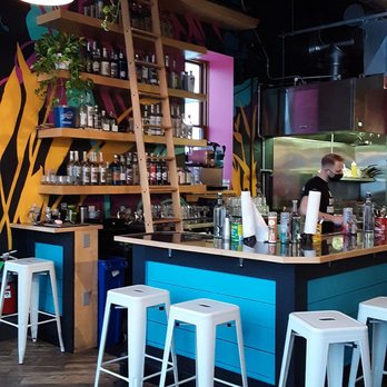 Hombre y Lobo | Tacos + Tequila - many tequila choices, but the wine is canned - Tacos Near Me - Buffalo, New York