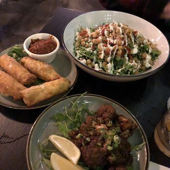 The Copper Crow - Manchurian cauliflower bites, smoked wontons - New American Near Me - Albany, New York
