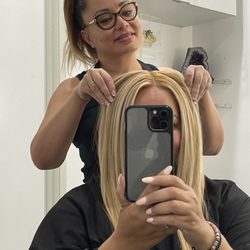 Sassy blonde hair by Lorena