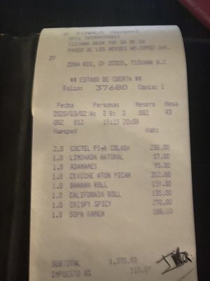 Menu photo 2 Sushi en la Azotea Tijuana, BCN Menu photo 2 Sushi en la Azotea Tijuana, BCN
