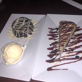 Spicy Shallot - Creme Brulee Cheesecake with Warm Molten Chocolate Cake - Thai Near Me - Elmhurst, New York Spicy Shallot - Creme Brulee Cheesecake with Warm Molten Chocolate Cake - Thai Near Me - Elmhurst, New York
