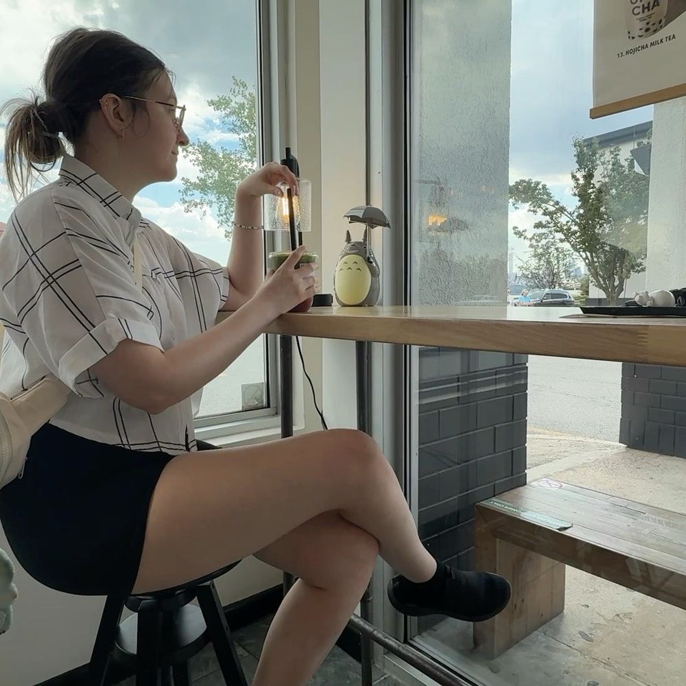 ÜMACHA - Sitting by the window in Umacha with my Strawberry Matcha Latte - Bubble Tea Near Me - Edgewater, New Jersey ÜMACHA - Sitting by the window in Umacha with my Strawberry Matcha Latte - Bubble Tea Near Me - Edgewater, New Jersey