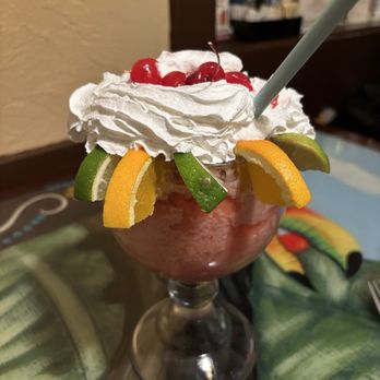 Patron Mexican Grill - Lisa hand-crafted this amazing strawberry virgin margarita! With extra whip cream. - Bars Near Me - Cranberry Twp, Pennsylvania Patron Mexican Grill - Lisa hand-crafted this amazing strawberry virgin margarita! With extra whip cream. - Bars Near Me - Cranberry Twp, Pennsylvania