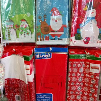 Dollar Tree - Christmas tablecloths - Discount Store Near Me - Tustin, California