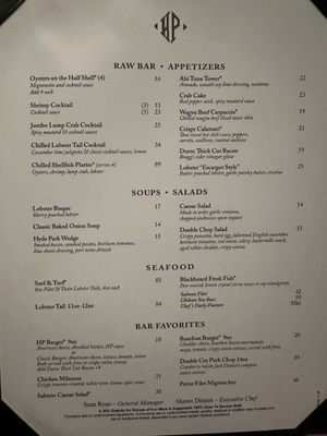 Menu photo 3 Hyde Park Prime Steakhouse Northville, MI