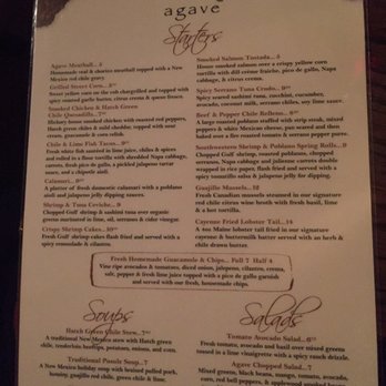 Agave Restaurant - Dinner Menu - New Mexican Cuisine Near Me - Atlanta, Georgia Agave Restaurant - Dinner Menu - New Mexican Cuisine Near Me - Atlanta, Georgia