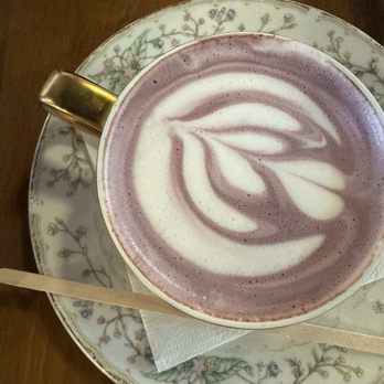 Hiraya Cafe  - Ube Latte - Filipino Near Me - Washington, DC, District of Columbia