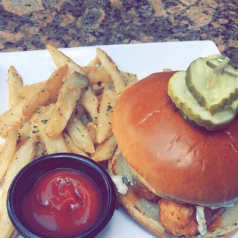 Cincinnati Lager House - Nashville Hot Chicken Sandwich & Garlic Parmesan Fries - New American Near Me - Cincinnati, Ohio Cincinnati Lager House - Nashville Hot Chicken Sandwich & Garlic Parmesan Fries - New American Near Me - Cincinnati, Ohio