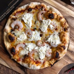 Pizzart - PIZZA EXTRAORDINARIA DE BURRATA Y GAMBAS