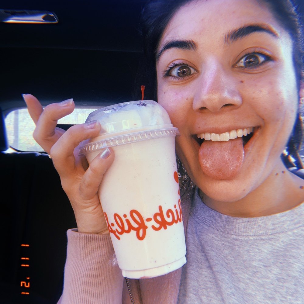 Chick-fil-A - Strawberry shake - Fast Food Near Me - Pleasanton, California