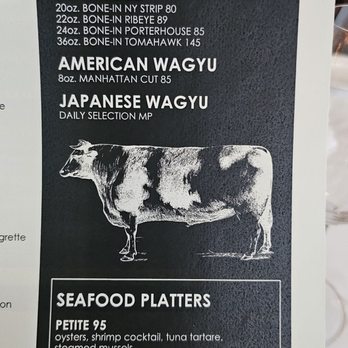 RARE Steakhouse & Tavern - Menu as of January 2025 - Steakhouses Near Me - Washington, DC, District of Columbia