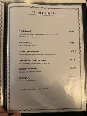 Menu photo 4 Kolme Kruunua Helsinki, 18 Menu photo 4 Kolme Kruunua Helsinki, 18